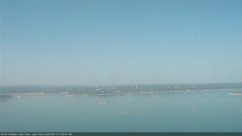 Lake Travis webcam, August 18, 2020 11:00 AM CT