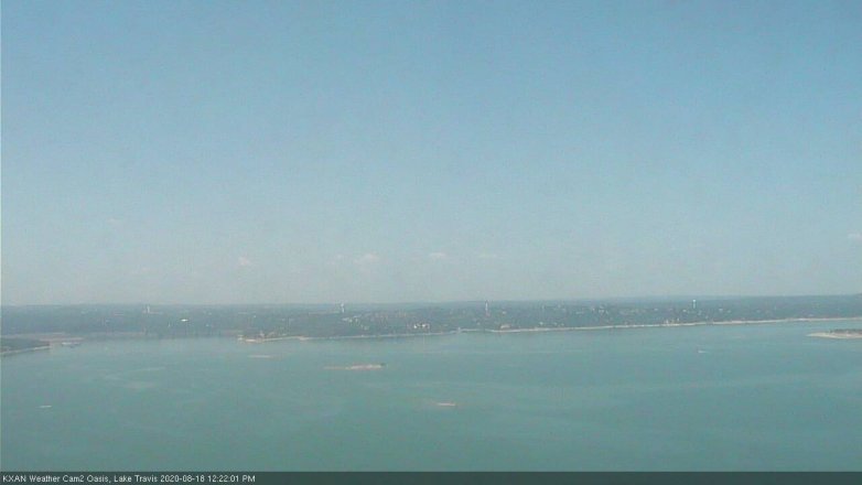 Lake Travis webcam, August 18, 2020 12:25 PM CT