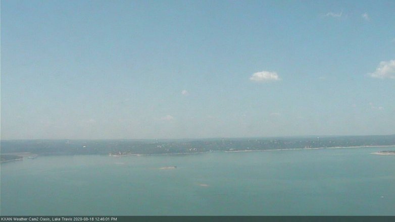 Lake Travis webcam, August 18, 2020 12:45 PM CT