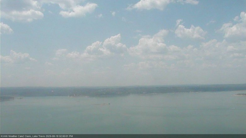 Lake Travis webcam, August 18, 2020 2:00 PM CT