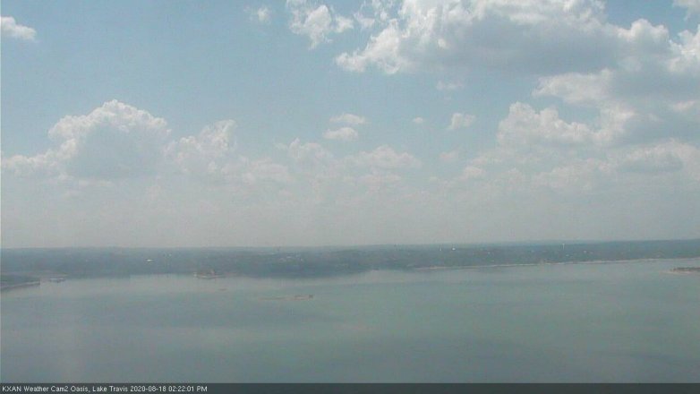 Lake Travis webcam, August 18, 2020 2:25 PM CT