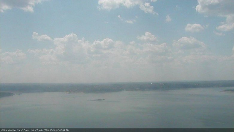 Lake Travis webcam, August 18, 2020 2:45 PM CT