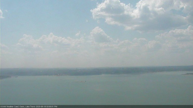 Lake Travis webcam, August 18, 2020 3:00 PM CT