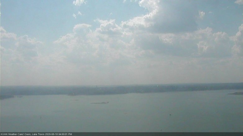 Lake Travis webcam, August 18, 2020 4:00 PM CT