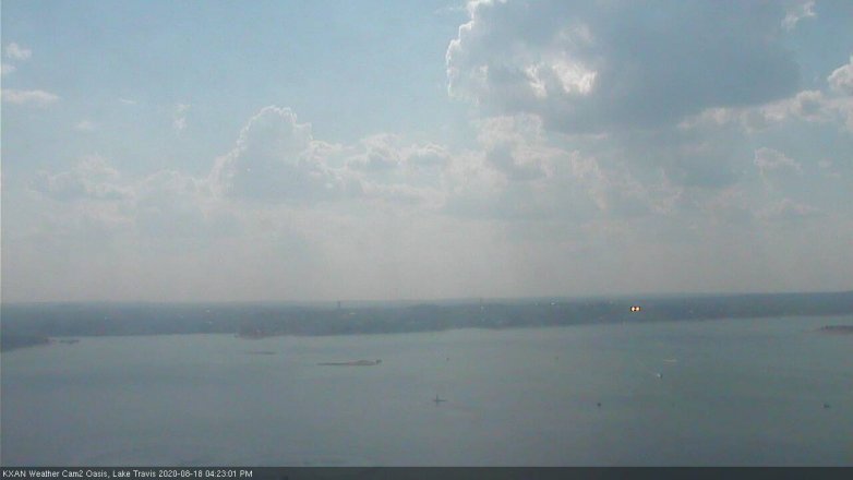 Lake Travis webcam, August 18, 2020 4:25 PM CT