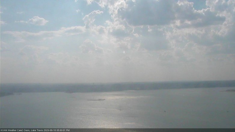 Lake Travis webcam, August 18, 2020 5:00 PM CT