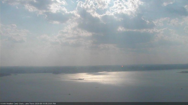 Lake Travis webcam, August 18, 2020 5:25 PM CT