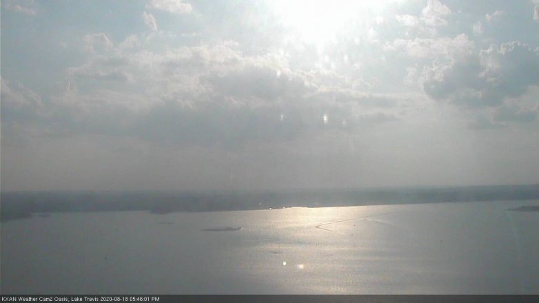 Lake Travis webcam, August 18, 2020 5:45 PM CT