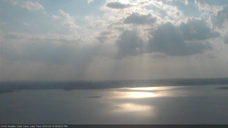 Lake Travis webcam, August 18, 2020 6:00 PM CT