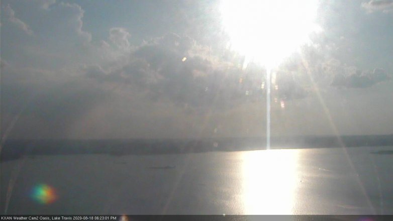 Lake Travis webcam, August 18, 2020 6:25 PM CT