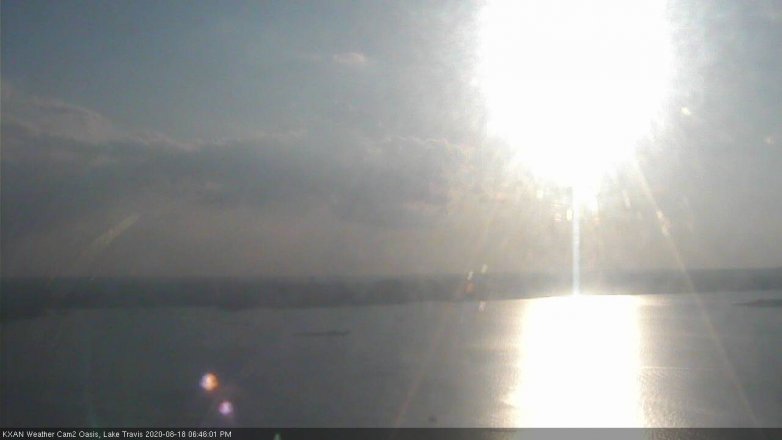 Lake Travis webcam, August 18, 2020 6:45 PM CT