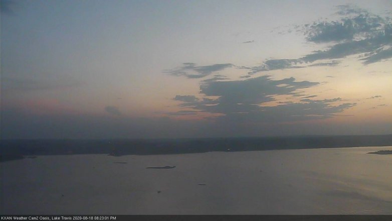 Lake Travis webcam, August 18, 2020 8:25 PM CT