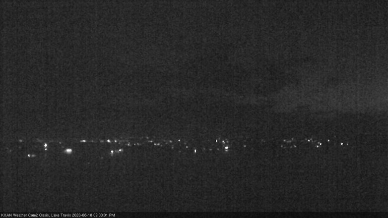 Lake Travis webcam, August 18, 2020 9:00 PM CT