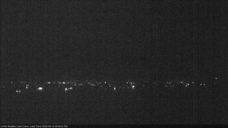 Lake Travis webcam, August 18, 2020 9:45 PM CT