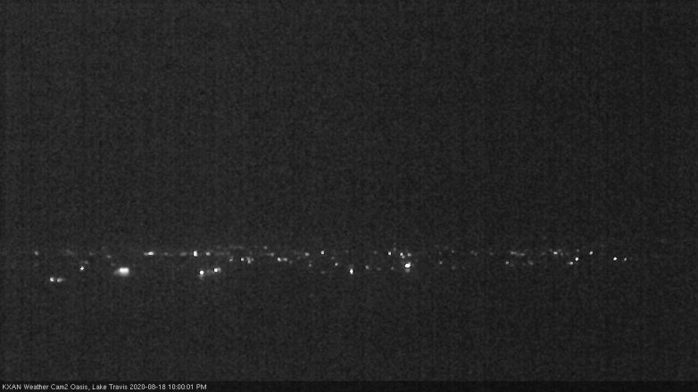 Lake Travis webcam, August 18, 2020 10:00 PM CT