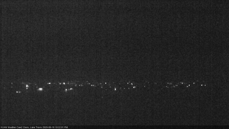 Lake Travis webcam, August 18, 2020 10:25 PM CT