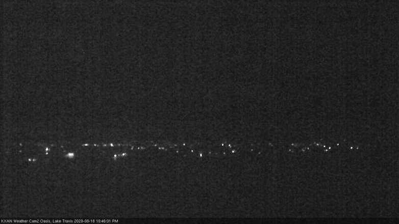 Lake Travis webcam, August 18, 2020 10:45 PM CT