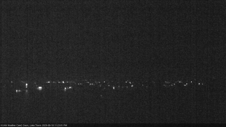 Lake Travis webcam, August 18, 2020 11:25 PM CT