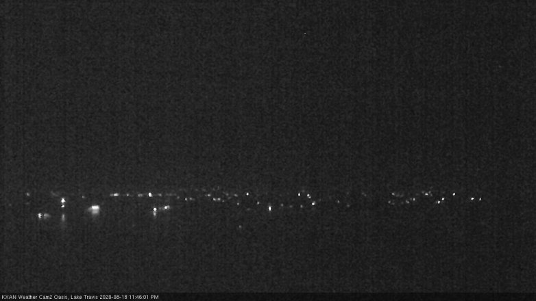 Lake Travis webcam, August 18, 2020 11:45 PM CT