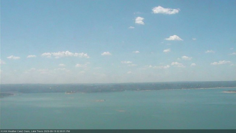 Lake Travis webcam, August 19, 2020 2:00 PM CT
