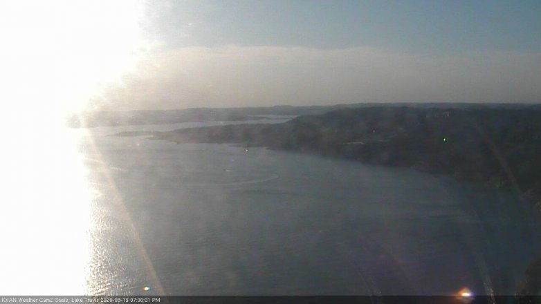 Lake Travis webcam, August 19, 2020 7:00 PM CT