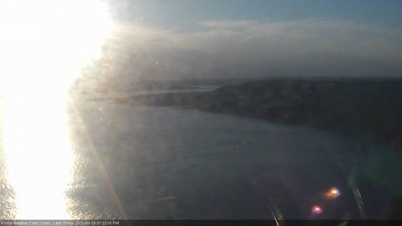 Lake Travis webcam, August 19, 2020 7:25 PM CT