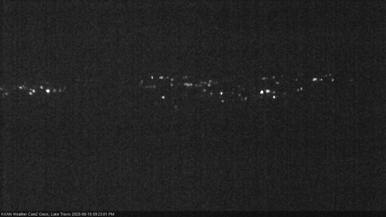 Lake Travis webcam, August 19, 2020 9:25 PM CT