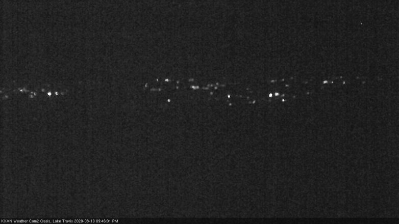 Lake Travis webcam, August 19, 2020 9:45 PM CT