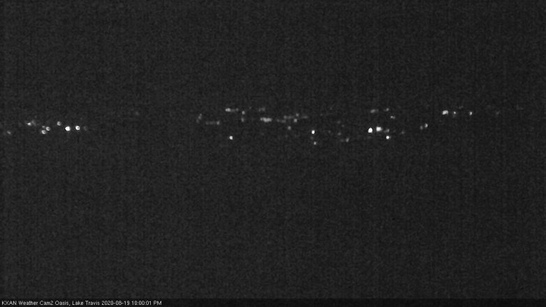 Lake Travis webcam, August 19, 2020 10:00 PM CT
