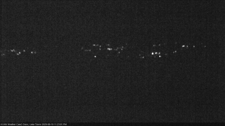 Lake Travis webcam, August 19, 2020 11:25 PM CT