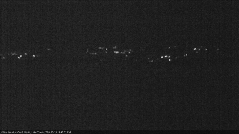 Lake Travis webcam, August 19, 2020 11:45 PM CT