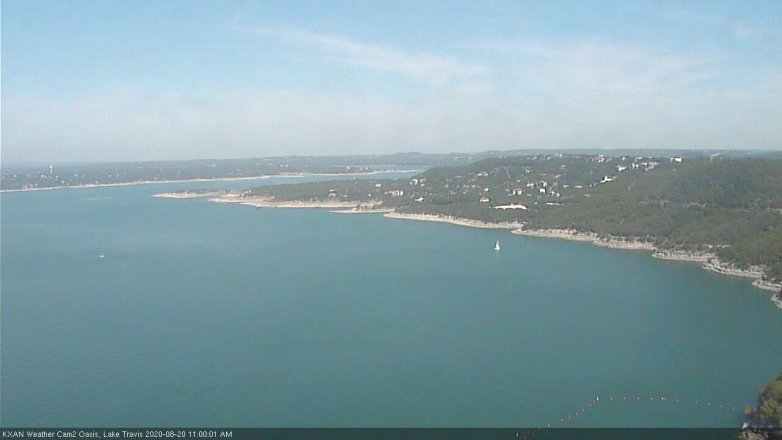 Lake Travis webcam, August 20, 2020 11:00 AM CT