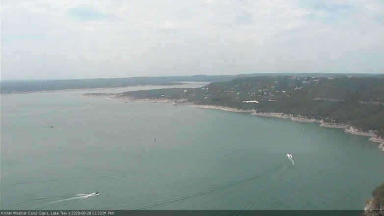 Lake Travis webcam, August 20, 2020 2:25 PM CT