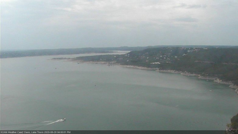 Lake Travis webcam, August 20, 2020 4:00 PM CT