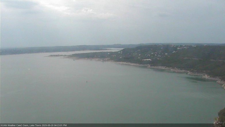 Lake Travis webcam, August 20, 2020 4:25 PM CT