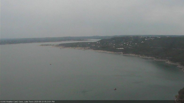 Lake Travis webcam, August 20, 2020 5:25 PM CT