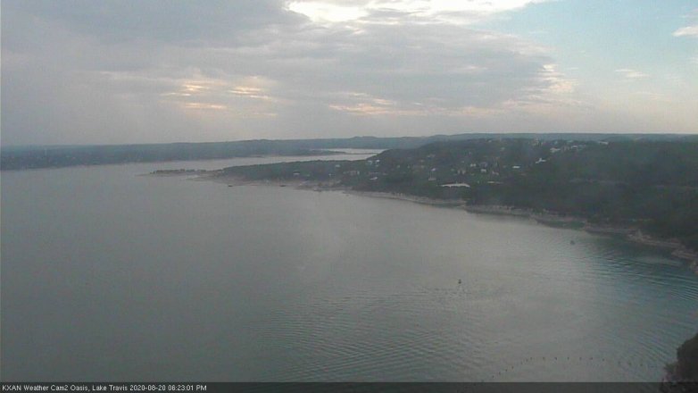 Lake Travis webcam, August 20, 2020 6:25 PM CT