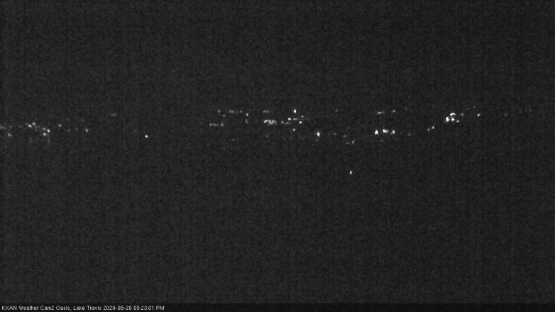 Lake Travis webcam, August 20, 2020 9:25 PM CT
