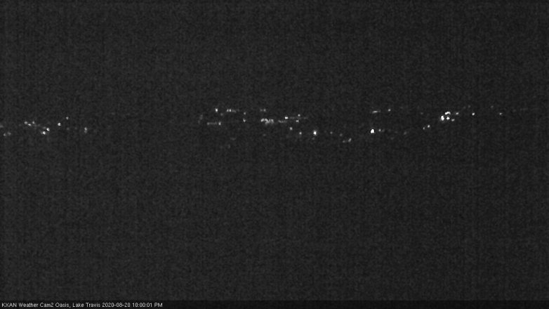 Lake Travis webcam, August 20, 2020 10:00 PM CT