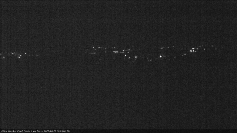 Lake Travis webcam, August 20, 2020 10:25 PM CT