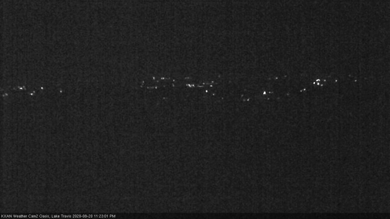 Lake Travis webcam, August 20, 2020 11:25 PM CT