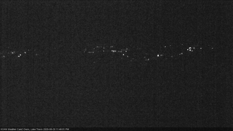 Lake Travis webcam, August 20, 2020 11:45 PM CT