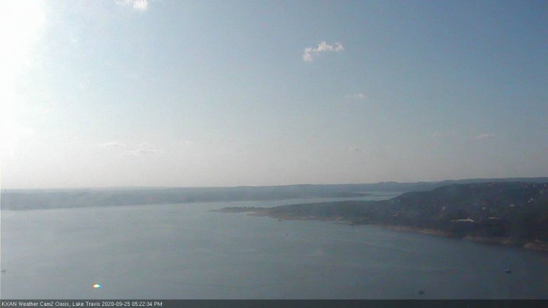 Lake Travis webcam, September 25, 2020 5:25 PM CT