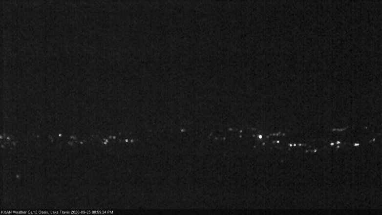 Lake Travis webcam, September 25, 2020 9:00 PM CT