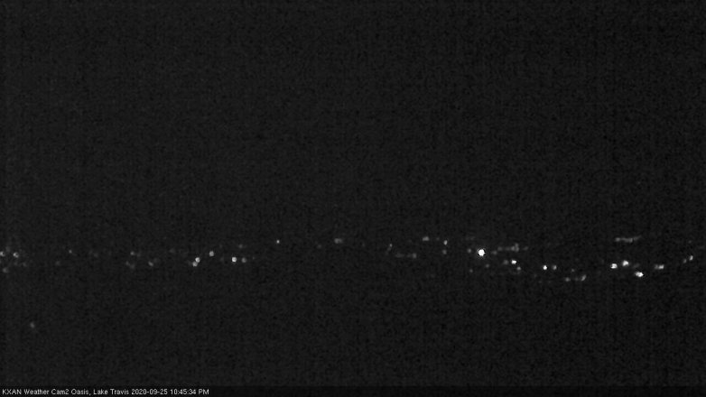 Lake Travis webcam, September 25, 2020 10:45 PM CT