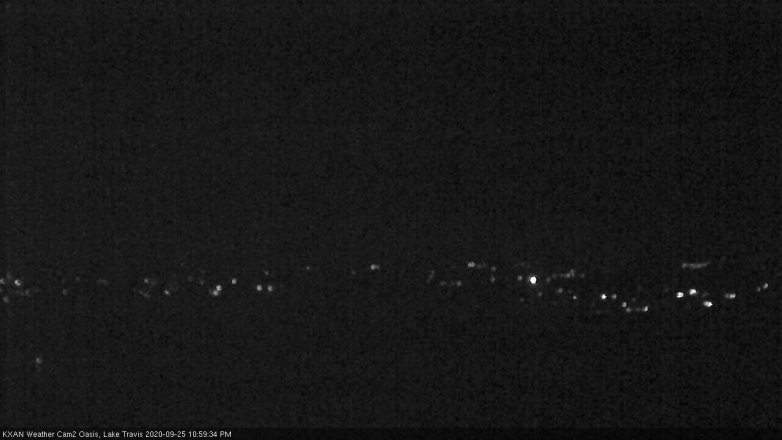 Lake Travis webcam, September 25, 2020 11:00 PM CT