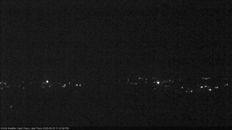Lake Travis webcam, September 25, 2020 11:25 PM CT