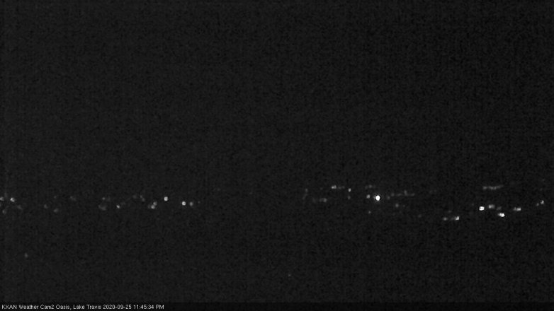Lake Travis webcam, September 25, 2020 11:45 PM CT