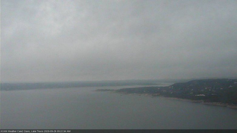Lake Travis webcam, September 26, 2020 9:25 AM CT