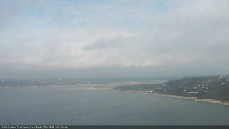 Lake Travis webcam, September 26, 2020 10:25 AM CT